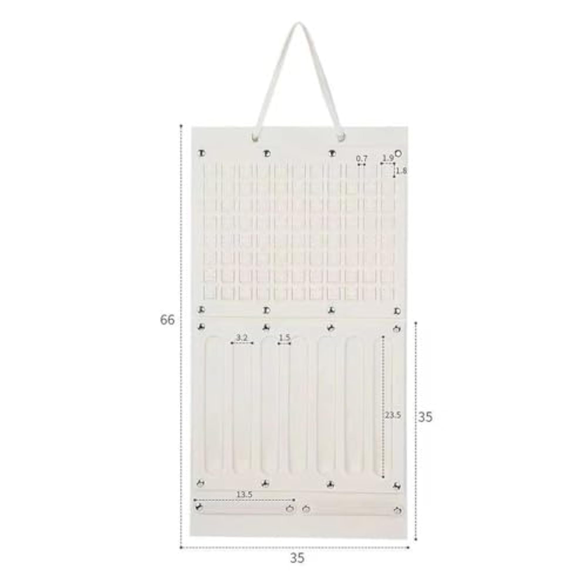 Set of 2 Wall Pockets for Over the Door Storage